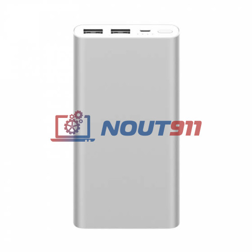 Универсальный внешний аккумулятор для Xiaomi Mi Power Bank 2 PLM09ZM (10000mAh) Silver