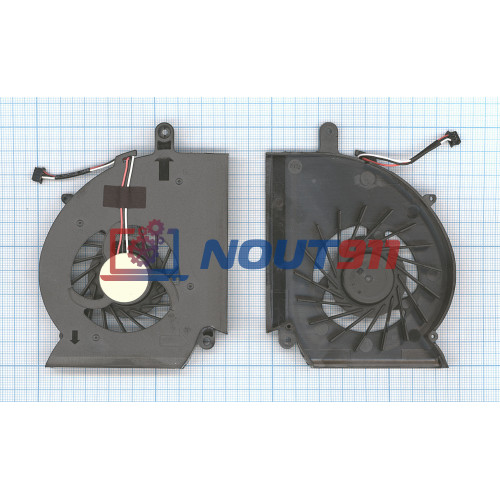 Кулер (вентилятор) для ноутбука Samsung RF510, RF511, RF710, RF411 p/n: KSB0705HA
