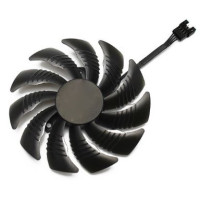 Вентилятор (кулер) для видеокарты Gigabyte RX 470, 570, 580, GTX 1060 88мм 4-pin