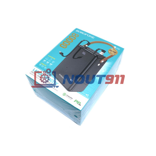 Внешний аккумулятор Powerbank Borofone Power Bank BJ32 Terra 80000mAh, черный