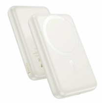 Внешний аккумулятор Powerbank HOCO J141 Grace с быстрой беспроводной зарядкой (магнитный), белый