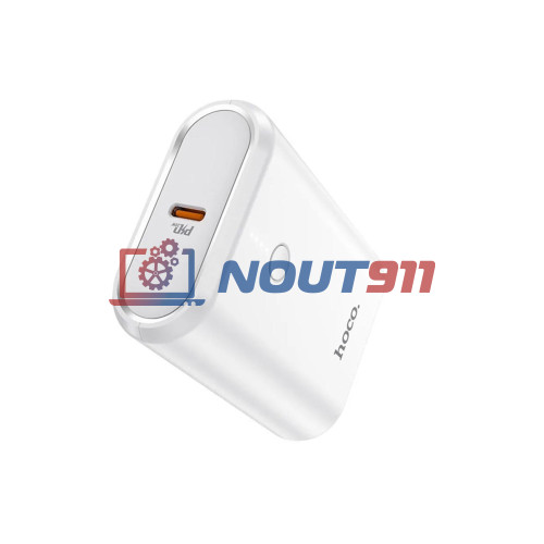 Внешний аккумулятор Powerbank HOCO Q3 Mayflower QC3.0, PD20, USB-A 18W (10000mAh), белый