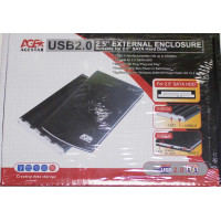 Внешний бокс для жесткого диска HDD AgeSTAR черный