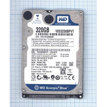 Жесткий диск 2.5" WD Scorpio Blue 320GB, SATA II, WD3200BPVT