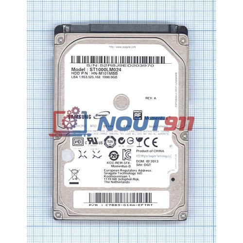 Жесткий диск для Samsung Momentus 2.5", 1TB, ST1000LM024