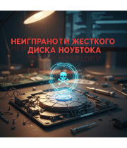 Неисправности жесткого диска ноутбука